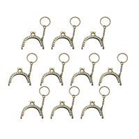Magideal - 10 Uds. De Monedero Cierre , Marcos De 5 Cm/2 Pulgadas, Metal Para Monedero, Moneda Con Lvero Para Monedero, , , Bronce