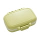 thumbnail image 2 of Contenedor de pastillas de viaje, accesorio multifunción, 3 compartimentos, Mini pastillero portátil resistente, estuche organizador para suplementos , VERDE, 2 of 5