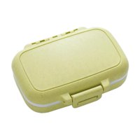 Ioensy - Pill'S Box Mini Portable Pills Organizer Case Para Suplementos De Aceite De Pescado Daily Green