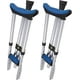 thumbnail image 1 of Muletas para axilas Carex plegables de aluminio, ligeras, para adultos, 1 of 3