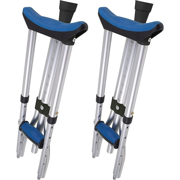 Muletas para axilas Carex plegables de aluminio, ligeras, para adultos