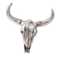 Bothyi - Figura Decorativa De Simulación De Figura, Arte De Pared Para Cocina, Oficina, Sala De Estar, Color Plateado