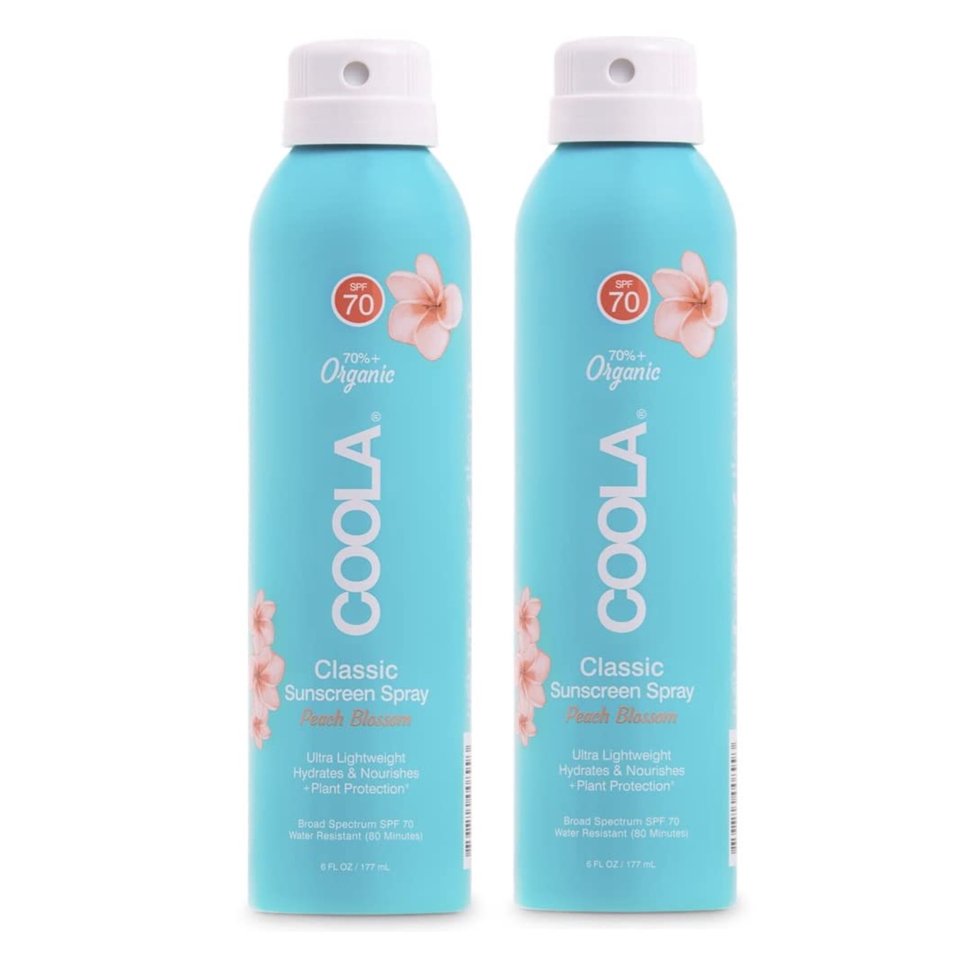 Spray Protector Solar Orgánico Coola Spf 70 177 Ml, Paquete De 2