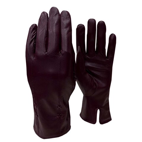Todopiel - Guante Mujer Cuero Gu054 Burdeo