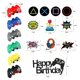 thumbnail image 2 of Decoración para pastel de cumpleaños de videojuegos QZCPGP, 17 piezas, 2 of 7