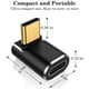 thumbnail image 3 of Adaptador USB C Auvipal Ángulo Recto 90 Grados Paquete 4 Negro, 3 of 3