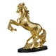 thumbnail image 5 of Escultura De Estatuilla De Caballo Obra De Arte Coleccionable Para La Decoración Del Escritorio Del Hogar Oro, 5 of 5
