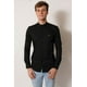 thumbnail image 1 of Camisa cuello mao negro manga larga fit White Clothing, 1 of 4