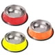 thumbnail image 1 of 3 cuencos de acero inoxidable para gatos, cuencos para comida y agua para cachorros, antideslizantes de colores., 1 of 6