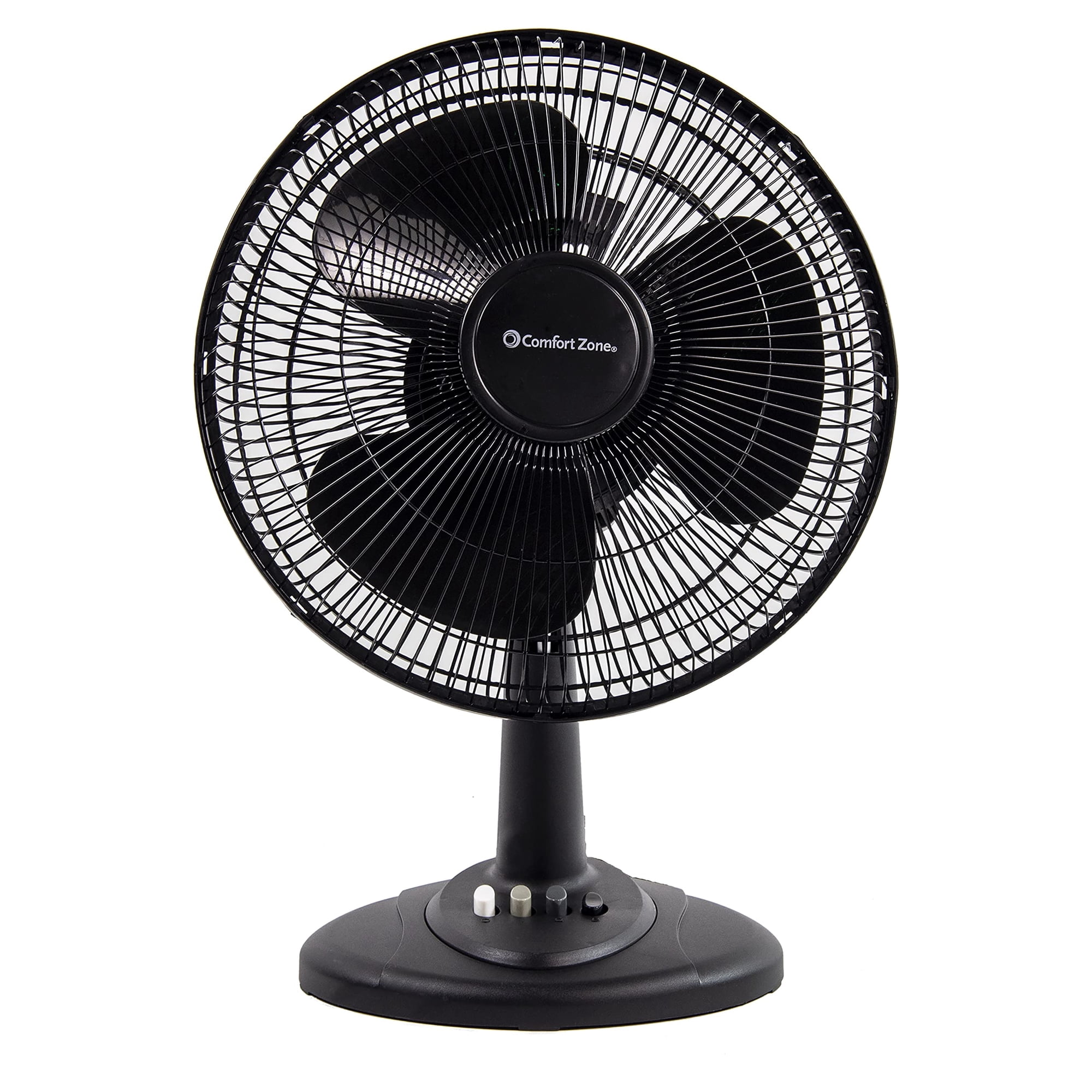 Ventilador De Mesa Comfort Zone Cz121bk, 30 Cm, Oscilante De 3 Velocidades