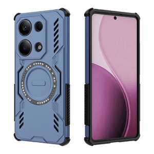 Funda Foxdock Para Xiaomi Redmi Note 13 Pro 4G , Magnética, Resistente A Golpes, Con Soporte, Unisex, Carga Inalámbrica