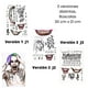 thumbnail image 5 of Tatoo Harley Quinn - Cosplay - Disfraz - Versión 1 - Grande blanco M, 5 of 6