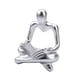 thumbnail image 5 of Estatuilla Humana De Estatua De Pensador Abstracto Coleccionable Para Estantería De Boda Argent, 5 of 5
