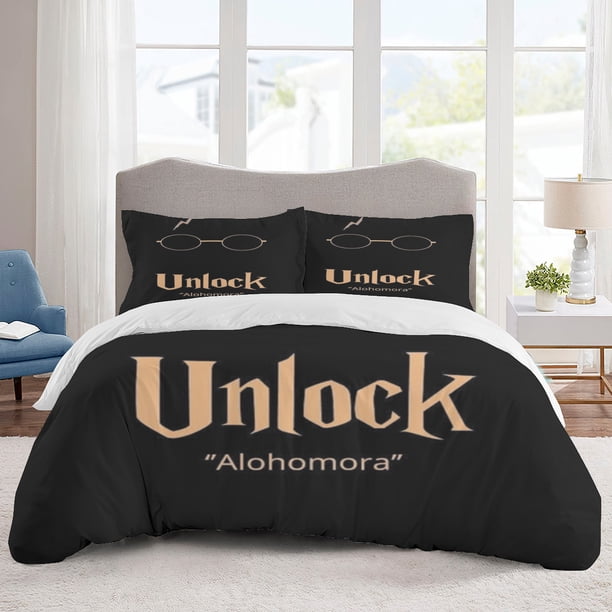 Harry potter Bedding Sets Cartoon Duvet Cover Lightweight 3 Piece Bet Sets for Kids Boys Girls