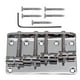 thumbnail image 1 of Puente De Bajo De 4 Cuerdas De 80mm, Pieza Trasera Ajustable Con Tornillos Para Bajo Argent, 1 of 5