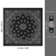 thumbnail image 3 of Pañuelo Bandana Hymeiluely 55x55 cm Algodón Negro Paisley, 3 of 9