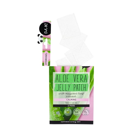 Parches de hidrogel para ojos Oh K! Aloe Vera, 2 pares