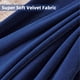 thumbnail image 5 of Cortinas Joydeco de Terciopelo Azul 213 cm de Largo 2 Paneles Set Burdeos, 5 of 7