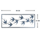 thumbnail image 2 of Cuadro Metal Wall Decor Birds, 2 of 2