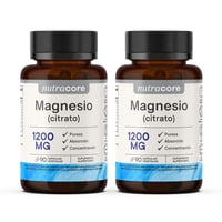Nutracore - Citrato De Magnesio Natural 180 Cápsulas 1200Mg (Pack 2X90)