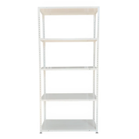 Metalbrein - Estante Metálico 170X80X30Cm - 5 Niveles - Color Blanco