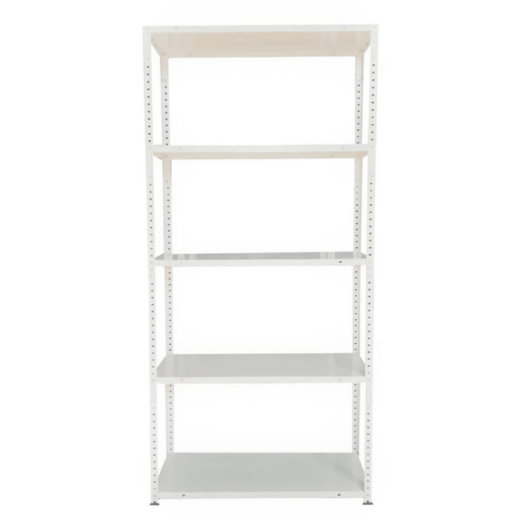 Metalbrein - Estante Metálico 170x80x30cm - 5 Niveles - Color Blanco