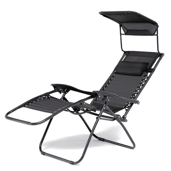 Reposera Zero Gravity Relan Zen Canopy con Techo Plegable
