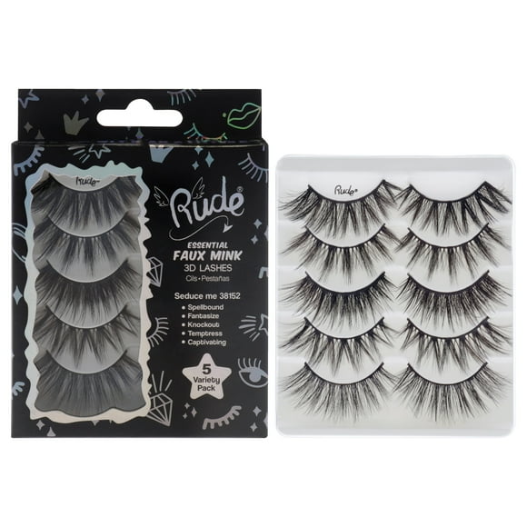 Pestañas Postizas Rude Cosmetics Esenciales De Visón Par