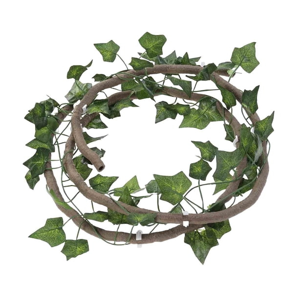 Enredaderas de reptiles para decoración de terrario, accesorios para tanque, enredaderas colgantes flexibles, decoración de terrario para reptiles par Estilo B