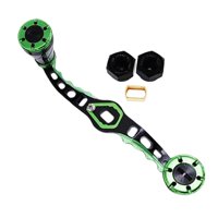 Magideal - Mango De Carrete De Pesca, Accesorios De Bricolaje Para Carretes De Pesca, Fácil De Instalar 4 Rodamientos De Acero Inoxidable, 4 Rodamientos De Acero Verde Negro