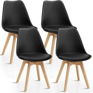 Moadchile - Pack 4 Sillas Tulip Negras