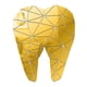 thumbnail image 1 of Espejo Arte Extraíble Etiqueta De La Pared Acrílico Mural Calcomanía Dental Decoración Dorado, 1 of 3