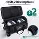 thumbnail image 3 of Bolsa de bolos GoHimal Double Roller con 2 bolas y compartimento para zapatos, 3 of 6