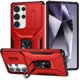 thumbnail image 1 of Funda Armada para Samsung Galaxy S25 Ultra con Tapa Deslizante y Soporte Magnético Giratorio Rojo, 1 of 5
