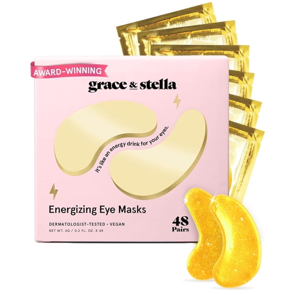 Mascarilla para Ojos Grace Stella Oro Hidratante 48 Pares