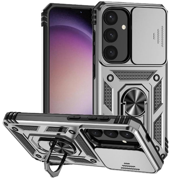 Estuche GANGXUN para Samsung Galaxy S25 Plus, soporte giratorio 360°, estilo mecánico y magnético