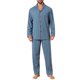 thumbnail image 2 of INSPIRE CHIC Conjunto de Pijamas para Hombre de 2 Piezas con Bolsillo y Botones de Manga Larga Talla L Azul Caqui, 2 of 5