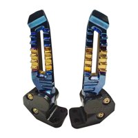 Ioensy - 2 Estriberas Plegables Para Motocicleta Y Scooter (125-150 Cc), Color Azul