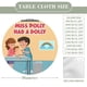 thumbnail image 2 of Miss Polly Had a Doly-theme Fitted Round Tablecloths Elastic Edged Table Covers Waterproof Table Cloth for Kitchen Holiday Party Tables Decor 120cm, 2 of 6