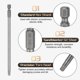 thumbnail image 5 of Uxcell 3 piezas Punta de destornillador de cabeza Torx T30 Vástago hexagonal 1/4" Largo 6" (150mm) Magnético Sin punta de agujero Estrella de 6 puntos, 5 of 7