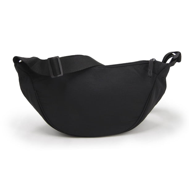 Banano Riñonera Urbano Impermeable Colores Lisos Unisex negro Talla Única