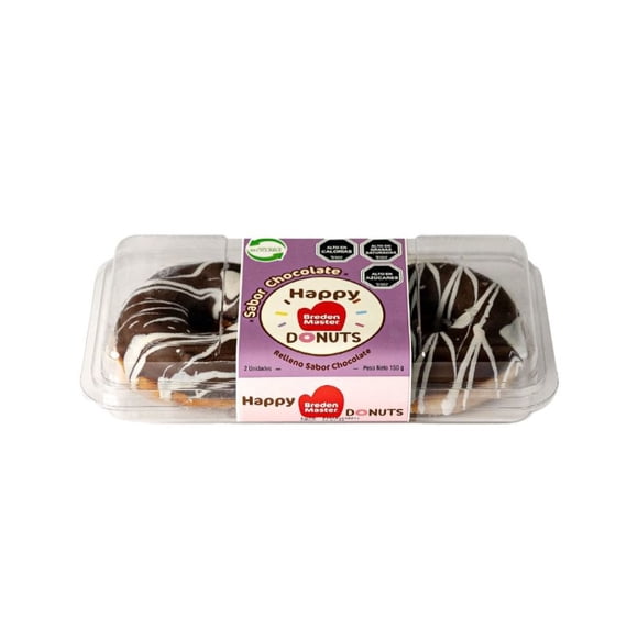 Donut Relleno Chocolate, 2 Un