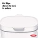 thumbnail image 5 of Cubo de abono OXO Good Grips EASY-CLEAN de 6,62 litros, color blanco, 5 of 9