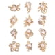 thumbnail image 2 of Broche de imitación de perlas de imitación de 12 piezas surtido conjunto de medalla de oro, 2 of 3