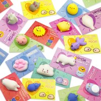 Kiddokids - Tarjetas De San Valentín Con Juguetes Mochi Squishy Para Niños (Paquete De 28)