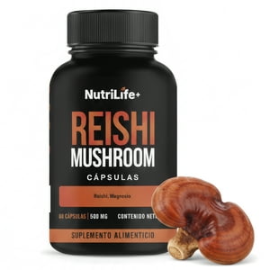 Emetres - Reishi Mushroom 500Mg 60 Capsulas Nutrilife+ Sistema Inmune