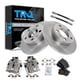 thumbnail image 2 of Juego de discos y pastillas de freno traseros cerámicos TRQ para VW Beetle y Golf, 2 of 8