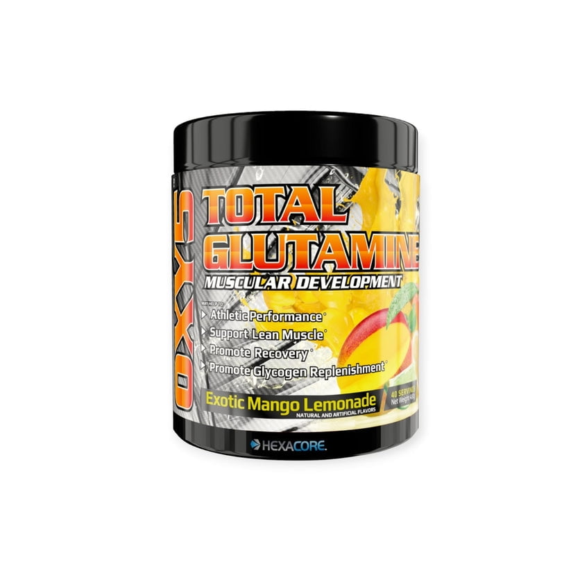 Hexacore - Glutamina Oxy 5 40 Servicios 480gr Mango Limonada -