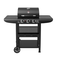 American Grill - Parrilla A Gas 3 Quemadores Kansas Black
