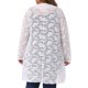 thumbnail image 3 of Agnes Orinda Conjuntos de Halloween Talla Grande Cárdigan de Encaje para Mujeres Cárdigans con Volantes Abierto al Frente Manga Larga Encaje Transparente Crochet Cubierta 3X Blanco, 3 of 5